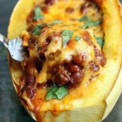 Chili Stuffed Spaghetti Squash
